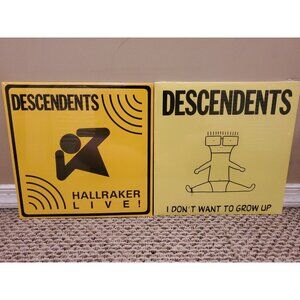 Lot of 2 Descendents Records: Hallraker, I Don't Want to Grow Up Repressings